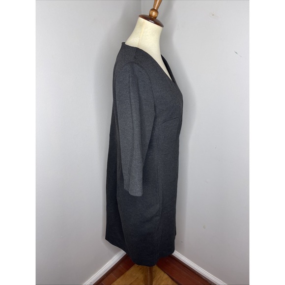 Plus MM Lafleur The Mona Textured Ponte Dress Gray‎ 1X - Picture 5 of 10